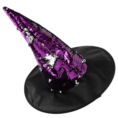 NOLITOY Dekorativer Hexenhut Pailletten für Frauen Halloween Kostüm Accessoire für Karneval Maskerade Besondere Anlässe Langlebig Einzigartiger Stilvoller Look NOLITOY Dekorativer Hexenhut Pailletten für Frauen Halloween Kostüm Accessoire für Karneval Maskerade Besondere Anlässe Langlebig Einzigartiger Stilvoller Look von NOLITOY