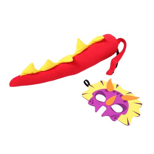NOLITOY Dinosaurier Cosplay Set für Realistischer Filz und Maske Bequeme Atmungsaktive Party und Schulveranstaltungsaccessoires für Dino Geburtstage und Familienfeiern NOLITOY Dinosaurier Cosplay Set für Realistischer Filz und Maske Bequeme Atmungsaktive Party und Schulveranstaltungsaccessoires für Dino Geburtstage und Familienfeiern von NOLITOY