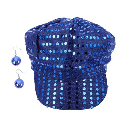 NOLITOY Disco Party Retro Style Disco Dance Hat Baseball Cap Blau Modischer Spiegelkugel Anhänger Trendiges Accessoire für Halloween Weihnachtsfeier Tanzveranstaltungen NOLITOY Disco Party Retro Style Disco Dance Hat Baseball Cap Blau Modischer Spiegelkugel Anhänger Trendiges Accessoire für Halloween Weihnachtsfeier Tanzveranstaltungen von NOLITOY
