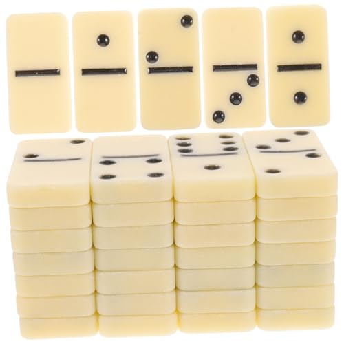 NOLITOY Domino Steine Set mit Schwarzen Punkten Domino Bausteine Klassisches Brettspiel für Erwachsene und Familie Leichtes Reisespiel für Party und Zusammenkünfte NOLITOY Domino Steine Set mit Schwarzen Punkten Domino Bausteine Klassisches Brettspiel für Erwachsene und Familie Leichtes Reisespiel für Party und Zusammenkünfte von NOLITOY