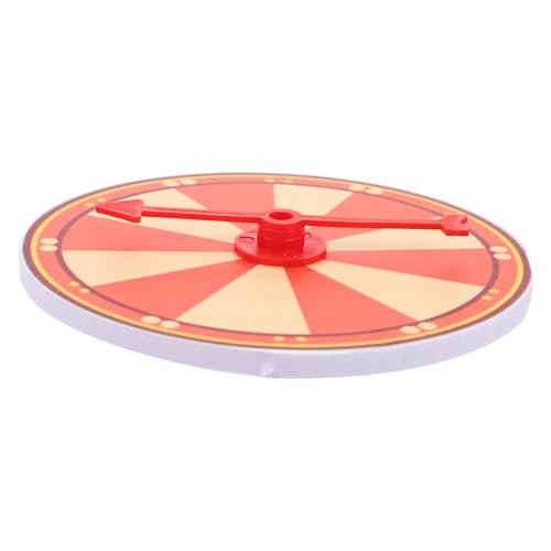 NOLITOY Drehbares Prize Wheel Party Zubehör DIY Lotterierad Wandspiel für Geburtstagsfeiern und Freizeitspaß mit Individuell Gestaltbarer Oberfläche von NOLITOY