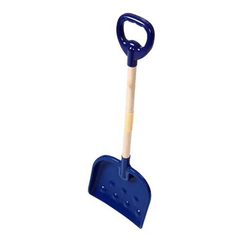NOLITOY Dunkelblaue Sandspielzeug Strandspaten aus Dickem Kunststoff Interlock Schneeschaufel Rechen Leicht Tragbar für Garten Schnee Sand Outdoor von NOLITOY