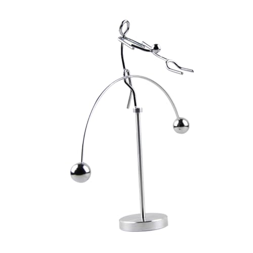NOLITOY Eisenkunst Balance Ball aus Dynamisches Wackelpendel als Dekoratives Balance Ornament für Büro und Schule Physikalisches Lernspielzeug für Schreibtischdekoration von NOLITOY