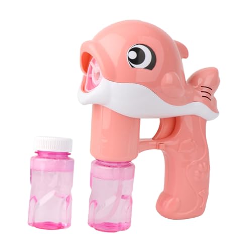 NOLITOY Elektrische Seifenblasenmaschine mit LED Licht und Musik Automatischer Bubble Blower Flaschen Seifenblasenlösung für Party und Outdoor von NOLITOY