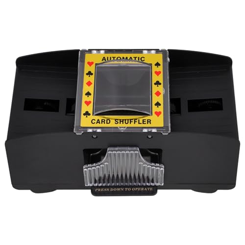 NOLITOY Elektrischer Automatischer Kartenmischer für Decks Batteriebetriebenes Mischgerät für Poker und Kartenspiele Praktischer und Geräuscharmer Kartenmischer für Zuhause Büro Camping NOLITOY Elektrischer Automatischer Kartenmischer für Decks Batteriebetriebenes Mischgerät für Poker und Kartenspiele Praktischer und Geräuscharmer Kartenmischer für Zuhause Büro Camping von NOLITOY