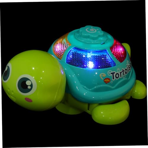 NOLITOY Elektrisches Schildkröten Musik und Licht Bewegliches Krabbelspielzeug für Leuchtende Niedliche Schildkröte als Pädagogisches Geschenk Farblich Sortiert Zufällige Zufällige Farbe von NOLITOY