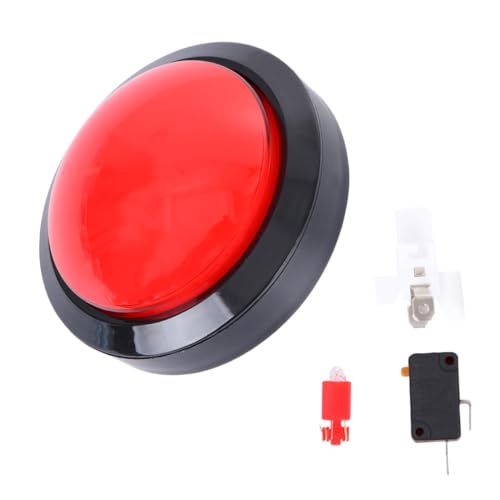 NOLITOY Elektronischer Spielantwort Buzzer mit Großem Knopf LED Licht und Signalton Langlebiger Responder für Quizspiele und Wettkämpfe ohne Batterie für Wettbewerbe NOLITOY Elektronischer Spielantwort Buzzer mit Großem Knopf LED Licht und Signalton Langlebiger Responder für Quizspiele und Wettkämpfe ohne Batterie für Wettbewerbe von NOLITOY