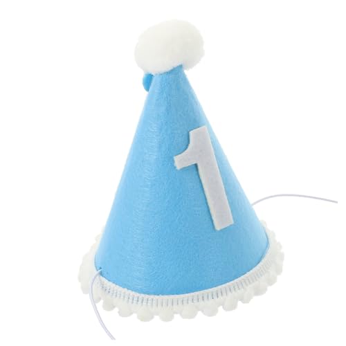 NOLITOY Erster Geburtstags Hut für Süßes Party Accessoire Kopfschmuck Geburtstagskrone für Jungen Fotorequisiten für Unvergessliche Feiern Stylisches Design für Partys von NOLITOY