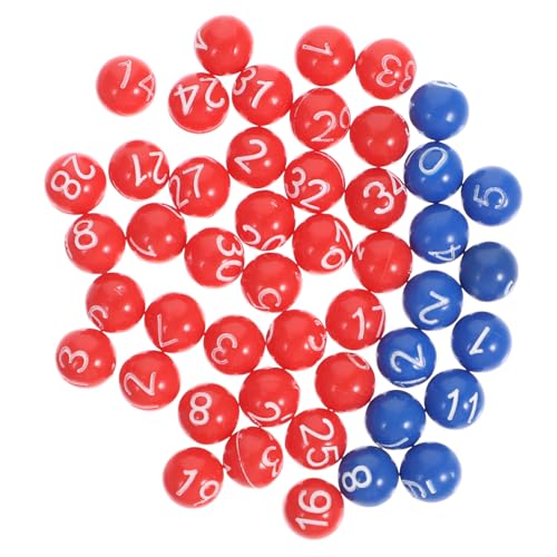 NOLITOY Farbig Nummerierte Lotteriebälle mit Nummerneinprägung Langlebig und Praktisch für Party Lose Bingo Spiele und Verlosungen Leicht und Kompakt für Mobiles Entertainment von NOLITOY