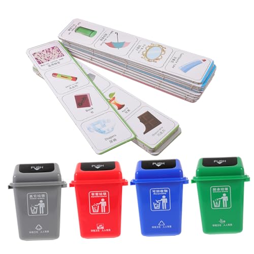 NOLITOY Garbage Sorting Umweltfreundliches Lernspielzeug für Ab Jahren Pädagogisches Mülltrennungsspiel mit Bunten Teilen Umweltbewusstsein und Kreativität von NOLITOY