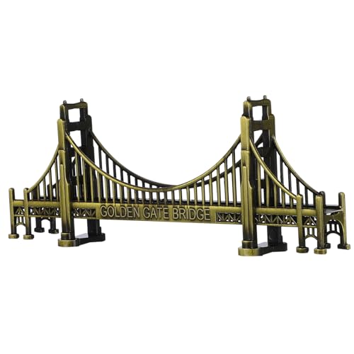 NOLITOY Golden Gate Bridge 17 8 cm Amerikanische Souvenir- -Statue Uns Wahrzeichen Architektur Gebäudemodell Sammlerfigur Für Kinder Erwachsene Wohnkultur von NOLITOY