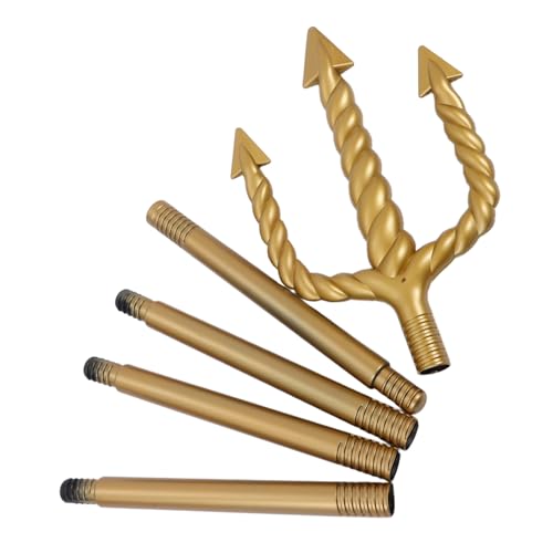 NOLITOY Goldfarbener Trident mit Sicherer Abgerundeter Spitze Detaillierte Verarbeitung Halloween Cosplay Zubehör für Teufelskostüm Bühnenauftritte und Karneval NOLITOY Goldfarbener Trident mit Sicherer Abgerundeter Spitze Detaillierte Verarbeitung Halloween Cosplay Zubehör für Teufelskostüm Bühnenauftritte und Karneval von NOLITOY