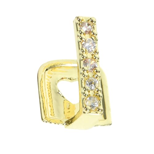 NOLITOY Goldzähne-Requisiten mit Diamantengeldern Mund Grills für Sie Rave Einzelgrill Zahngitter aus Metall dekorativer Zahngrill Grills für Cosplay-Grillzähne Kupfer Golden NOLITOY Goldzähne-Requisiten mit Diamantengeldern Mund Grills für Sie Rave Einzelgrill Zahngitter aus Metall dekorativer Zahngrill Grills für Cosplay-Grillzähne Kupfer Golden von NOLITOY