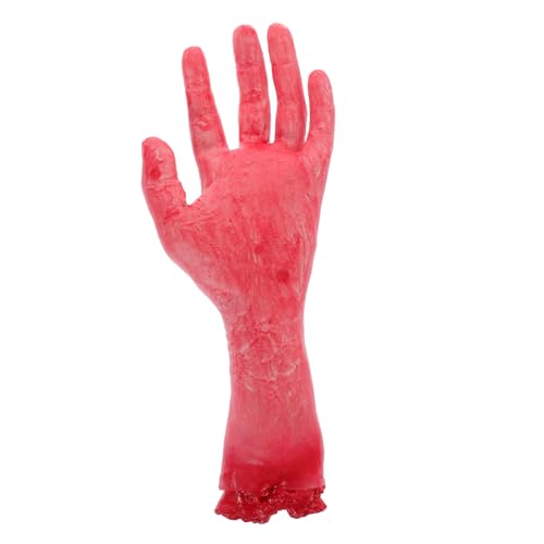 NOLITOY Gruselige Halloween Deko Abgetrennte Hand Kunststoffspielzeug Linke Hand Mittel Realistische Blutige Requisite für Horror Party Streiche und Schaurige Effekte NOLITOY Gruselige Halloween Deko Abgetrennte Hand Kunststoffspielzeug Linke Hand Mittel Realistische Blutige Requisite für Horror Party Streiche und Schaurige Effekte von NOLITOY