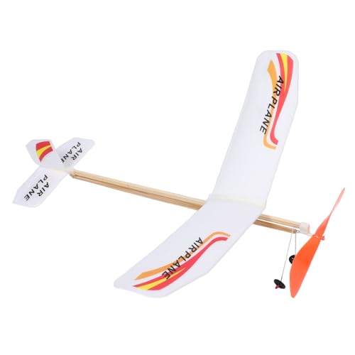 NOLITOY Gummiband Flugzeug Modellbau Miniatur DIY Flugzeug mit Gummiantrieb Robustes Indoor Outdoor für Leicht Zusammenbaubar für Schüler und Bastelfans von NOLITOY