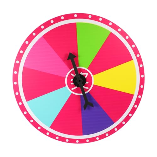 NOLITOY Hängendes drehbares Farbverlaufs Spielrad Spielgerät für Karneval Partys Zubehör NOLITOY Hängendes drehbares Farbverlaufs Spielrad Spielgerät für Karneval Partys Zubehör von NOLITOY