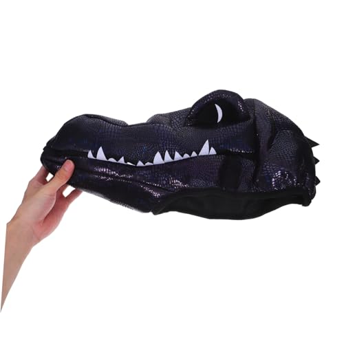 NOLITOY Halloween Alligator Hut Tierkopf Karnevalshut Leichtes Glitzer Kostüm Party Festival Karneval Zubehör für Erwachsene von NOLITOY