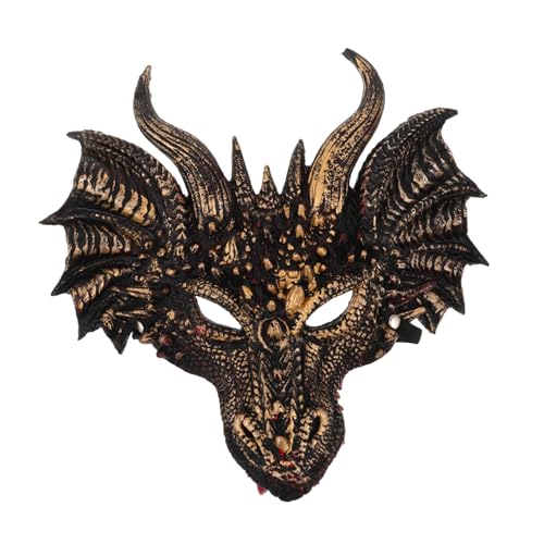 NOLITOY Halloween Drachen Maske Vollgesicht PU Material Leicht Design für Halloween Party Karneval Cosplay für Erwachsene NOLITOY Halloween Drachen Maske Vollgesicht PU Material Leicht Design für Halloween Party Karneval Cosplay für Erwachsene von NOLITOY