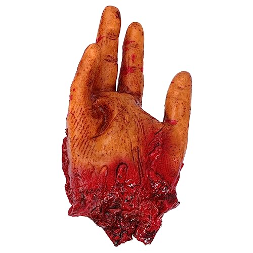 NOLITOY Halloween Gruselige Finger Prop Realistische Abgetrennte Hände für Schreckliche Streiche und Deko für Halloween Partys und Spukhaus Dekorationen Sicheres Material Eindrucksvolle von NOLITOY