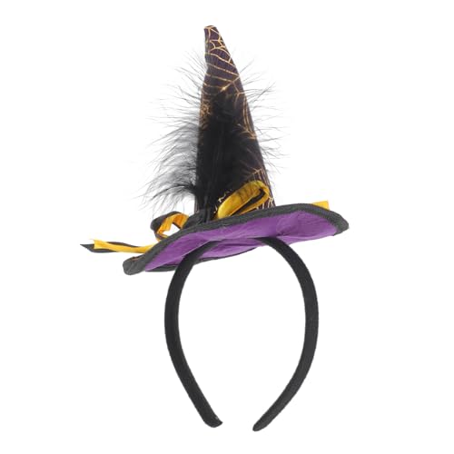 NOLITOY Halloween Hexenhut Haarreif für Cosplay Accessoire für Damen Auffälliger Kopfschmuck für Halloween Partys Fotoshootings für Jede Altersgruppe NOLITOY Halloween Hexenhut Haarreif für Cosplay Accessoire für Damen Auffälliger Kopfschmuck für Halloween Partys Fotoshootings für Jede Altersgruppe von NOLITOY