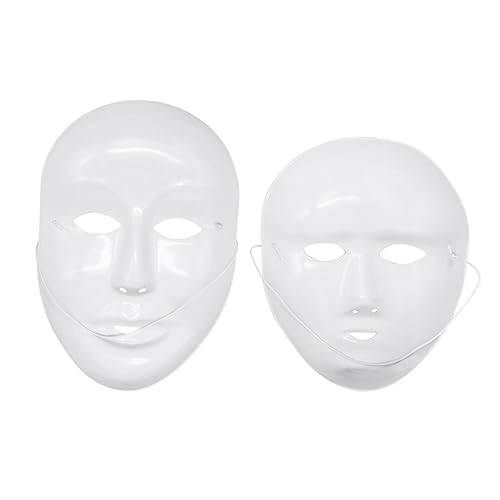 NOLITOY Halloween-Maske 12st Vollgesichts-cosplay-maske Leere Masken Weiß Halloween Facebook Männer Und Frauen DIY von NOLITOY