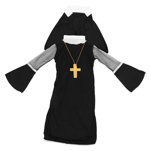 NOLITOY Halloween Nonnenkostüm Damen Plus Cosplay Kostüm für Erwachsene Theater und Partyverkleidung Detailreiches Design Vielseitig für Fasching Karneval Maskerade und Halloween Geeignet NOLITOY Halloween Nonnenkostüm Damen Plus Cosplay Kostüm für Erwachsene Theater und Partyverkleidung Detailreiches Design Vielseitig für Fasching Karneval Maskerade und Halloween Geeignet von NOLITOY