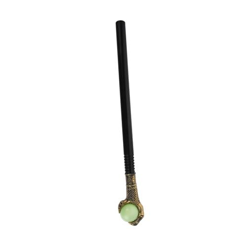 NOLITOY Halloween Punk Stil Krallen Gehstock Cosplay Zubehör Leichtes Kostüm Accessoire für Party Bühnenauftritte Zauberstab mit Goldfarbenem Krallenkopf von NOLITOY