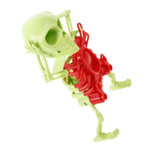 NOLITOY Halloween Skelett mit Aufziehmechanismus Gruselige Tischdekoration für Halloween Partys Farbenfrohes und Bewegliches Design für Mitgebsel für Schulveranstaltungen von NOLITOY
