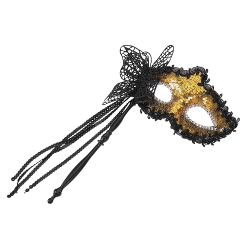 NOLITOY Handgehaltene Drachenmaske für Halloween Party Halbmaske mit Stick Cosplay Maske für Karneval und Kostümparty Leicht und Wiederverwendbar Vielseitig Einsetzbar für Verschiedene von NOLITOY