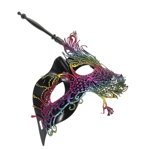 NOLITOY Handheld Spitze mit Stab für Damen für Karneval Maskenbälle und Venezianische Themenpartys Atmungsaktiv und Schützt Augenpartie NOLITOY Handheld Spitze mit Stab für Damen für Karneval Maskenbälle und Venezianische Themenpartys Atmungsaktiv und Schützt Augenpartie von NOLITOY