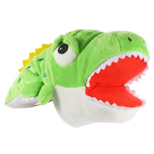 NOLITOY Handpuppe Krokodil Realistisches Tier für Plüsch Handspielzeug für Geschichten Interaktive Puppen für Geschichtenerzählen für Jungen und Mädchen von NOLITOY
