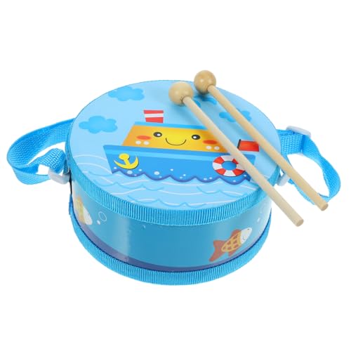 NOLITOY Handtrommel Set mit Langlebige Holz und Kunststoff Percussion Trommel Kompakt und Leicht für Musikalische Früherziehung und Kindergarten Blaues Schiff Design NOLITOY Handtrommel Set mit Langlebige Holz und Kunststoff Percussion Trommel Kompakt und Leicht für Musikalische Früherziehung und Kindergarten Blaues Schiff Design von NOLITOY