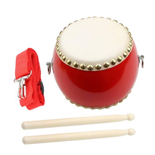 NOLITOY Handtrommel mit Schlagzeugstöcken Rotes Percussion Musikinstrument Robustes Trommelspielzeug für Kleinkinder Fördert Rhythmusgefühl und Musikalische Früherziehung NOLITOY Handtrommel mit Schlagzeugstöcken Rotes Percussion Musikinstrument Robustes Trommelspielzeug für Kleinkinder Fördert Rhythmusgefühl und Musikalische Früherziehung von NOLITOY