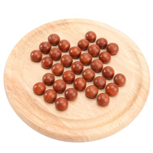 NOLITOY Holz Brettspiel Einzelnes Schachspiel aus Sicherem Holz mit Glatter Oberfläche Fördert Logisches Denken Geduld und Praktische Fähigkeiten Pädagogisches für Erwachsene von NOLITOY
