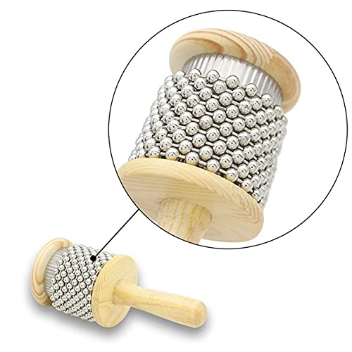 NOLITOY Holz Cabasa Percussion Instrument Hand Shaker für Vorschulerziehung Leicht und Benutzerfreundlich für Musiktherapie und Begleitmusik von NOLITOY