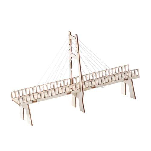 NOLITOY Holz DIY Bausatz Physikalisches Modell Kabelgesteuerte Brücke Kreatives Lernspielzeug Pädagogisch Fördert Interesse an Physik und Motorik von NOLITOY