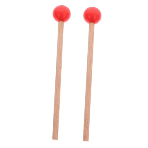 NOLITOY Holz-Percussion-Sticks Mit Gummikopf Xylophon-schlägel Für Instrumentenzubehör Wiederverwendbare Drumsticks Für Marimba Und Zungenmusik NOLITOY Holz-Percussion-Sticks Mit Gummikopf Xylophon-schlägel Für Instrumentenzubehör Wiederverwendbare Drumsticks Für Marimba Und Zungenmusik von NOLITOY