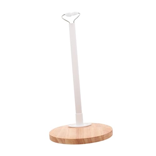 NOLITOY Holz Puppenständer Höhenverstellbar Stabile Puppenhalterung Natürliche Holzfarbe für Puppenpräsentation für Sammler und Spielzeugständer von NOLITOY