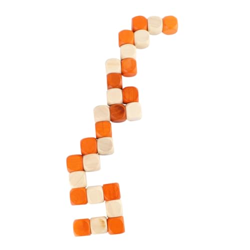 NOLITOY Holz Puzzle Intelligenzspiel für Erwachsene und Kreatives DIY Brettspiel mit Großen Cubes Langlebiges Sicheres Denkspiel Vorstellungskraft und Geduld Familienspiel von NOLITOY