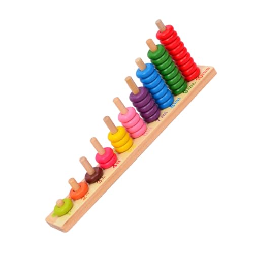 NOLITOY Holz Rechenhilfe für Große Montessori Mathe Bausteine Pädagogisches Lernspielzeug Frühförderung Zählspielzeug Jungen Mädchen Kindergarten von NOLITOY