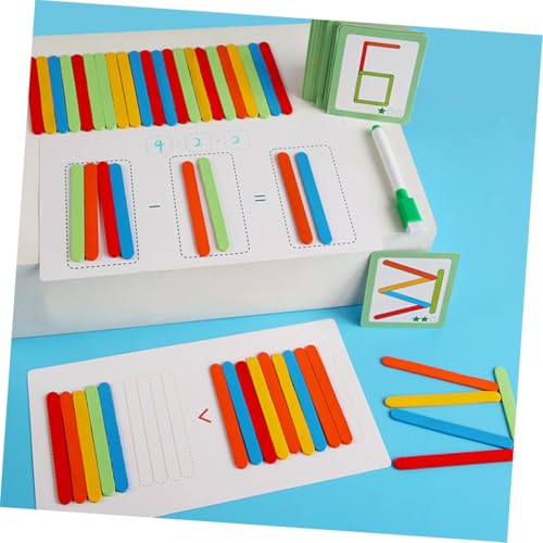 NOLITOY Holz Zählstäbe Mathe Lernspielzeug Montessori Rechenhilfe Frühpädagogik Logikfördernd für Jungen Mädchen Schulmaterial Vorschule NOLITOY Holz Zählstäbe Mathe Lernspielzeug Montessori Rechenhilfe Frühpädagogik Logikfördernd für Jungen Mädchen Schulmaterial Vorschule von NOLITOY