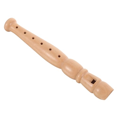 NOLITOY Holzblockflöte Klarinette Musikinstrument für Anfänger Übung Schüler Flöte aus Stabilem Holz für Musikalische Früherziehung und von NOLITOY