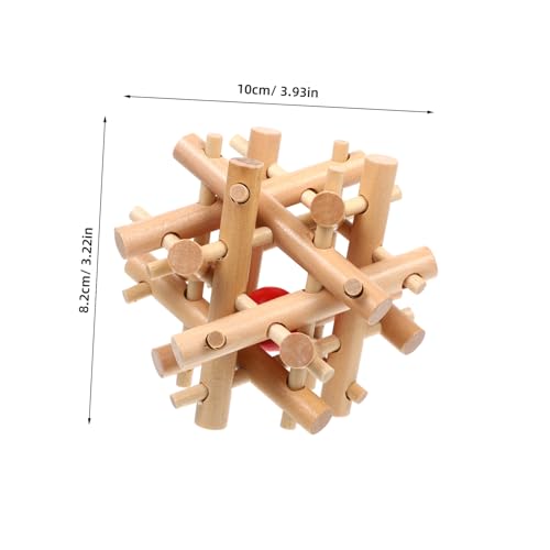 NOLITOY Holzpuzzle Locking Puzzle aus Naturholz Pädagogisches Denkspielzeug für Erwachsene und Fördert Kognitive Entwicklung Kreativität und Problemlösungskompetenz Lernspielzeug von NOLITOY