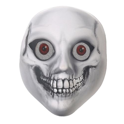 NOLITOY Horror Maske mit Gruseligem Gesicht für Halloween Cosplay Maske aus Leichtem Material Unvergessliches Partyzubehör für Erwachsene und Festivalatmosphäre von NOLITOY
