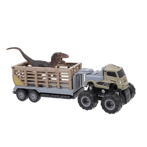 NOLITOY Inertiales Trailer Spielzeugauto aus Legiertem Realistisches Zugfahrzeug mit Beweglicher Heckklappe Batteriefrei Pädagogisches Fahrzeugspielzeug für Ab Jahren Zufällige Farbe von NOLITOY