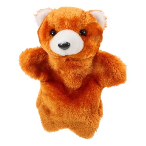 NOLITOY Interaktive Bären Handpuppe aus Weichem Plüsch mit PP Baumwollfüllung Realistisches für Junge Mädchen Monate und Kleinkinder Jahre Fördert Spielerisches Lernen und Soziale von NOLITOY