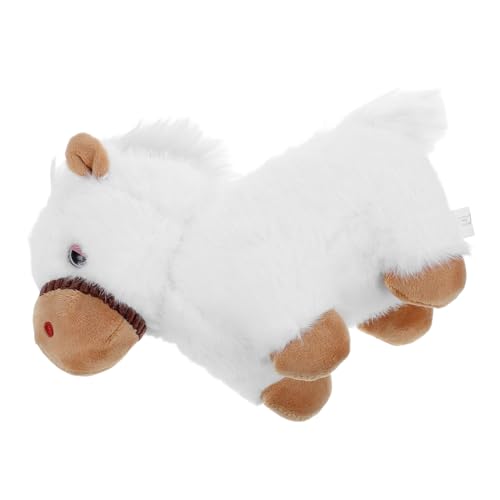 NOLITOY Jahr des Pferdes Maskottchen Weiches Langlebiges Realistisch Gestaltetes Plüschtier für Frühlingsfest Deko von NOLITOY