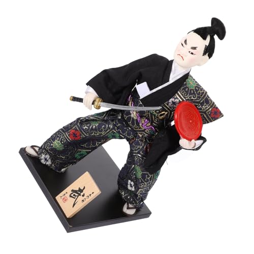 NOLITOY Japanische Samurai Figur Traditionelle Japanische Deko Desktop Ornament Leicht und Robust Kunstvoll Gearbeitet für Wohnzimmer und Home Office Japandi Stil von NOLITOY