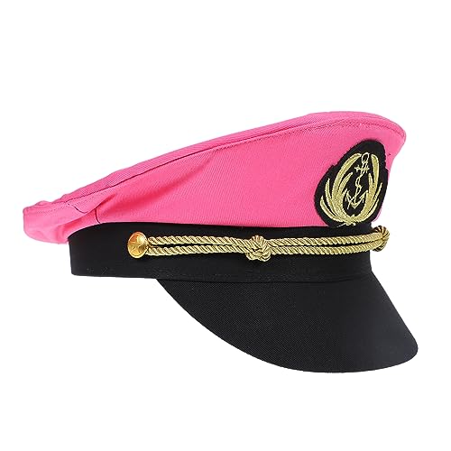 NOLITOY Kapitänsmütze Damen Verstellbare Matrosenmütze Atmungsaktive Kopfbedeckung für Nautische Partys Cosplay Halloween Karneval NOLITOY Kapitänsmütze Damen Verstellbare Matrosenmütze Atmungsaktive Kopfbedeckung für Nautische Partys Cosplay Halloween Karneval von NOLITOY