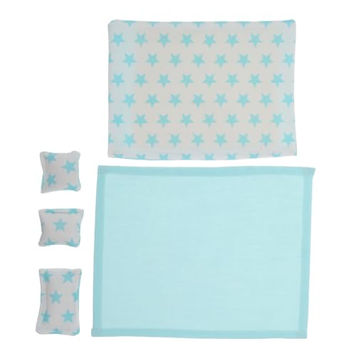 NOLITOY Kissen und Decke Vielfältige Designs für Authentische Schlafzimmer Dekoration Leicht zu Reinigen Puppenhaus Zubehör NOLITOY Kissen und Decke Vielfältige Designs für Authentische Schlafzimmer Dekoration Leicht zu Reinigen Puppenhaus Zubehör von NOLITOY